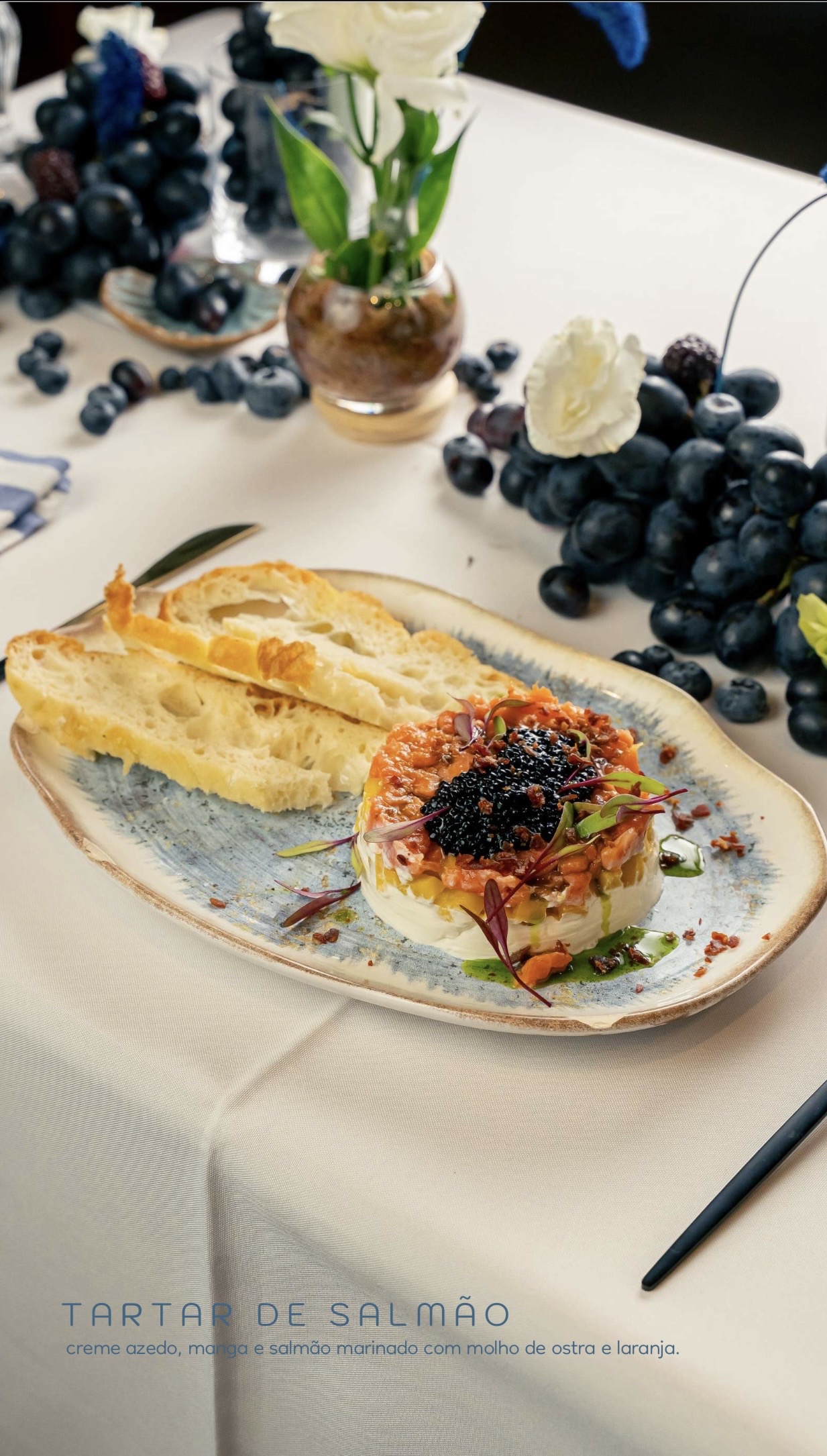 Tartar de salmão