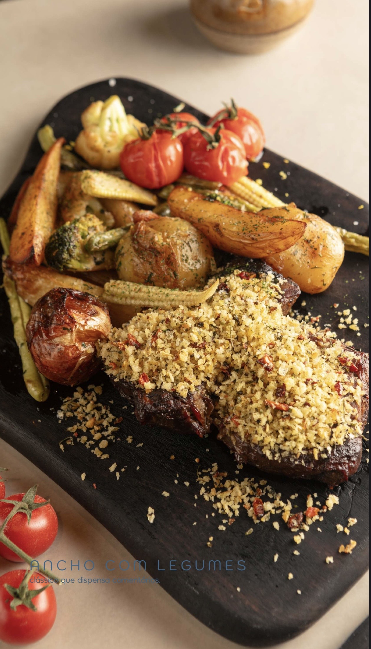 Ancho com legumes